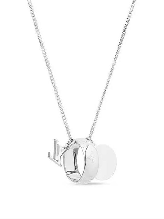 Monogram Charms Necklace Silver - LOUIS VUITTON - BALAAN 2