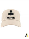 Tyron Logo Cotton Ball Cap Ecru - ISABEL MARANT - BALAAN 2