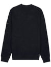 Garment Dyed Malfile Crewneck Sweatshirt Black - STONE ISLAND - BALAAN 3