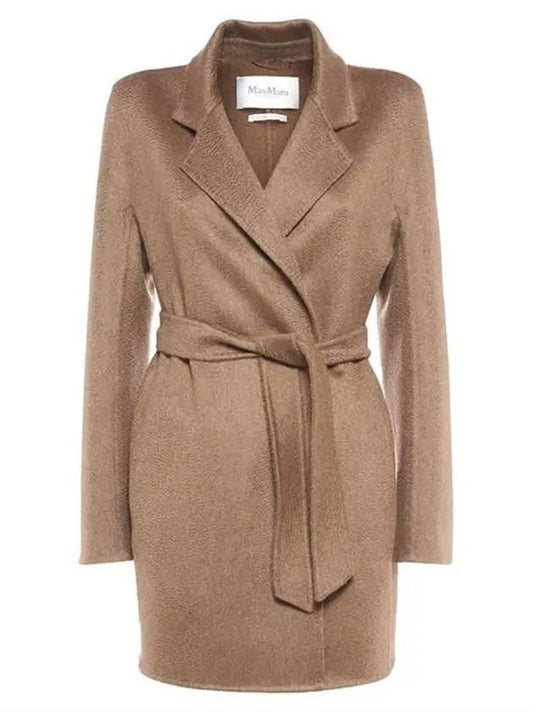 Women's Nemi Belted Cashmere Single Coat Brown - MAX MARA - BALAAN 2