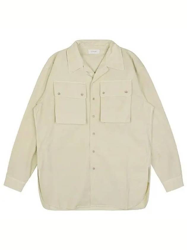 Men's Military Long Sleeve Shirt Beige - LEMAIRE - BALAAN 2