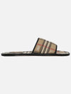 Check Quilted Slippers Beige - BURBERRY - BALAAN.