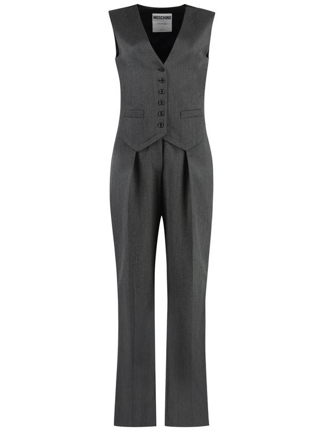 Moschino Virgin Wool Jumpsuit - MOSCHINO - BALAAN 1