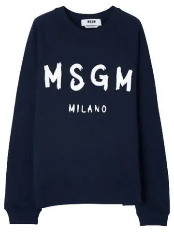 Brushed Logo Sweatshirt Women - MSGM - BALAAN 1