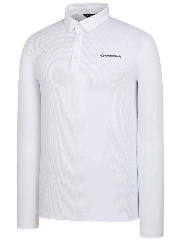 Men s Vertical Tissue Collar T Shirt TMTYM3141 100 - TAYLORMADE - BALAAN 3