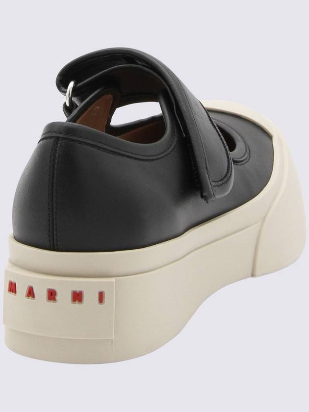 Nappa Leather Mary Jane Low Top Sneakers Black - MARNI - BALAAN 3