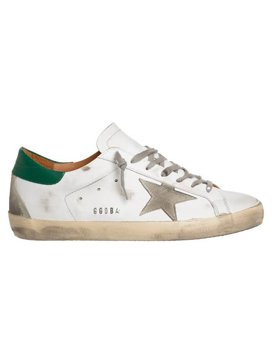 Superstar Low Top Sneakers Green White - GOLDEN GOOSE - BALAAN.