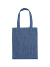 Lou Logo Denim Tote Bag Washed Indigo - A.P.C. - BALAAN 3