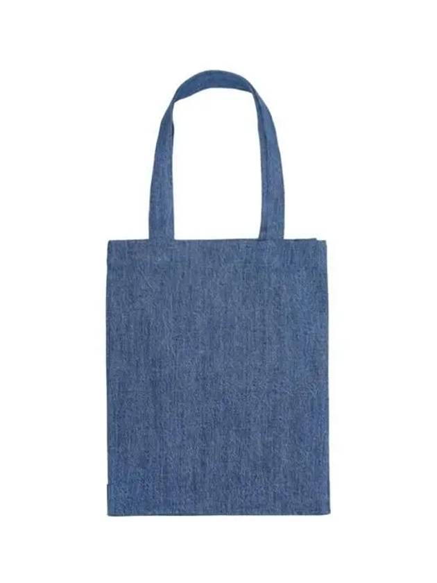 Lou Logo Denim Tote Bag Washed Indigo - A.P.C. - BALAAN 3