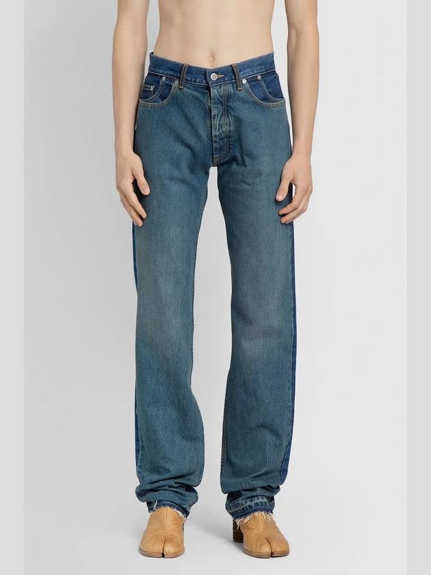 Back Stitch 7 Pocket Straight Jeans - MAISON MARGIELA - BALAAN.