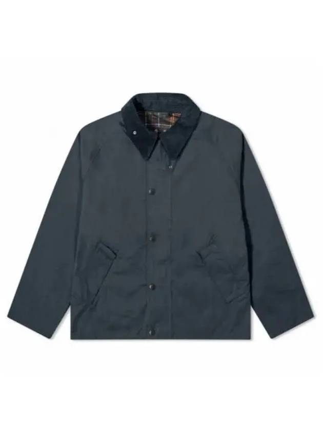 OS Transporter Casual Zip Up Jacket Navy - BARBOUR - BALAAN 2