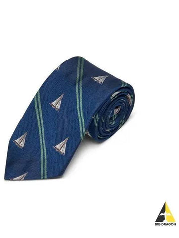 sailing silk tie blue - POLO RALPH LAUREN - BALAAN 1