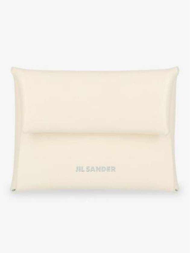 Logo Small Coin Wallet Eggshell - JIL SANDER - BALAAN 2