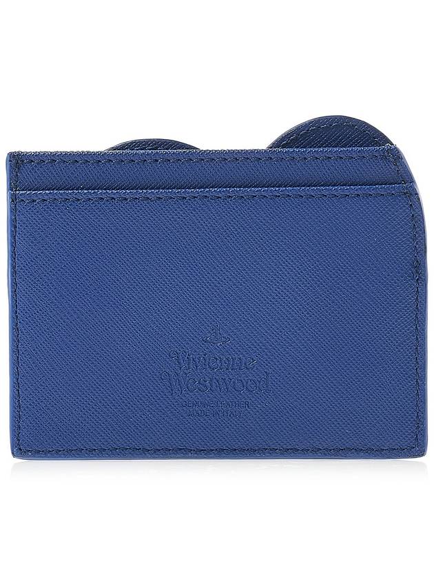 Debbie Logo Heart Card Wallet Blue - VIVIENNE WESTWOOD - BALAAN 4