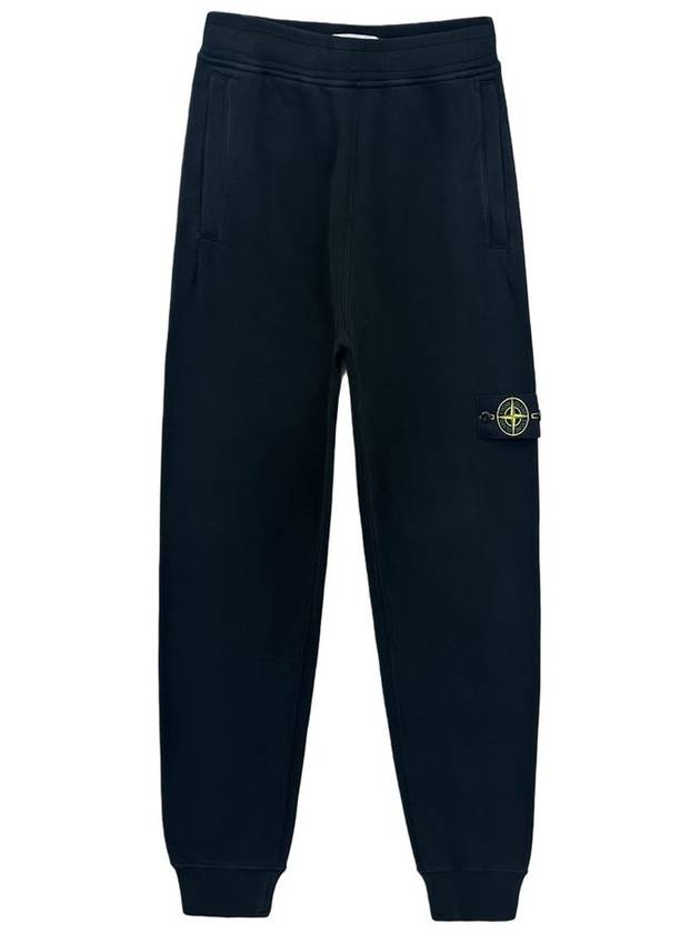 Signature Wappen Patch Cotton Baggy Pants Black - STONE ISLAND - BALAAN 2