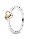 dome golden heart ring gold - PANDORA - BALAAN 1