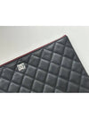 Classic Clutch Pouch Caviar Black New Medium Silver A82545 - CHANEL - BALAAN 10