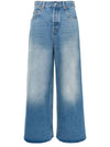 Organic Cotton Flared Jeans Blue - GUCCI - BALAAN 2