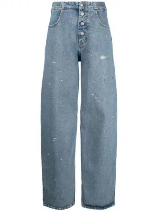 Leg Denim Cotton Wide Jeans Blue - MAISON MARGIELA - BALAAN 2