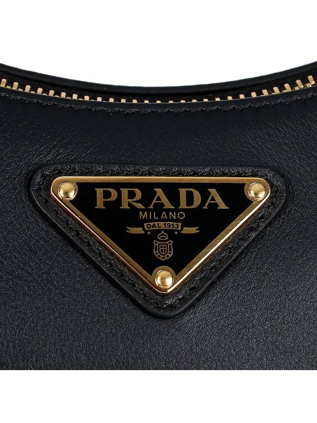 Triangle Logo Chain Shoulder Bag Black - PRADA - BALAAN 9