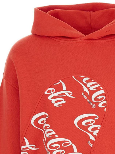 Red Hoodie Erl X Coca Cola In Cotton Man - ERL - BALAAN 2