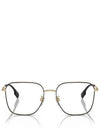 Eyewear Logo Metal Eyeglasses Gold - BURBERRY - BALAAN 1