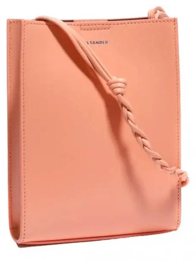 Women's Tangle Small Leather Shoulder Bag Pink - JIL SANDER - BALAAN 2