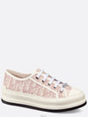 Walk'n' Platform Oblique Embroidered Low Top Sneakers Pink - DIOR - BALAAN 2