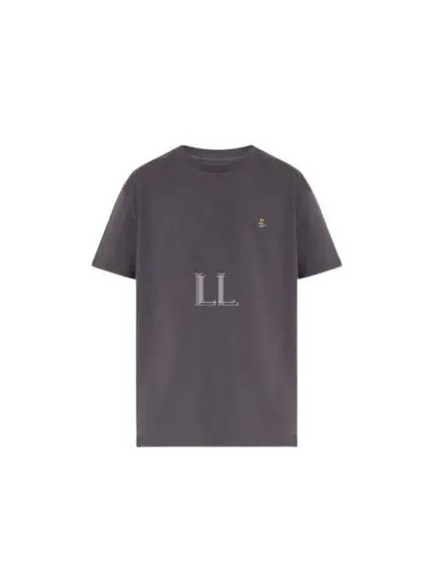 ORB Logo Cotton Short Sleeve T-Shirt Grey - VIVIENNE WESTWOOD - BALAAN 2