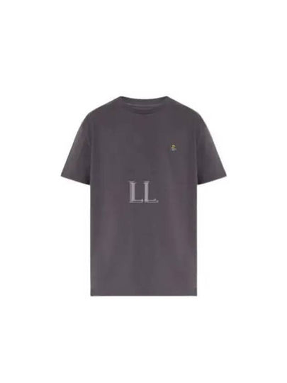 ORB Logo Cotton Short Sleeve T-Shirt Grey - VIVIENNE WESTWOOD - BALAAN 2