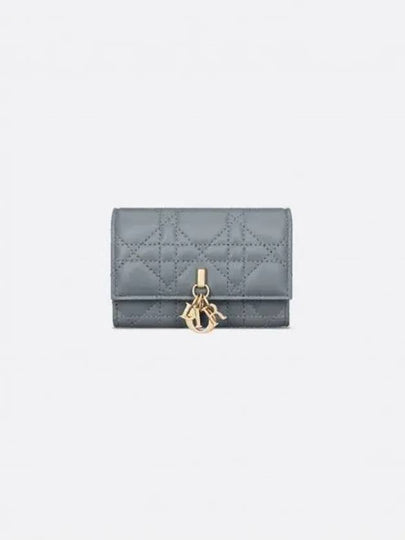 XS Lady Cannage Lambskin Half Wallet Cloud Blue - DIOR - BALAAN 2