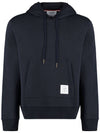 Men's Embroidered Floral Hood Navy - THOM BROWNE - BALAAN.