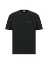 Couture Lettering Logo Short Sleeve T-Shirt Black - DIOR - BALAAN 1