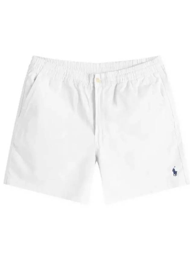 Men's Embroidered Pony Prepster Shorts White - POLO RALPH LAUREN - BALAAN 2