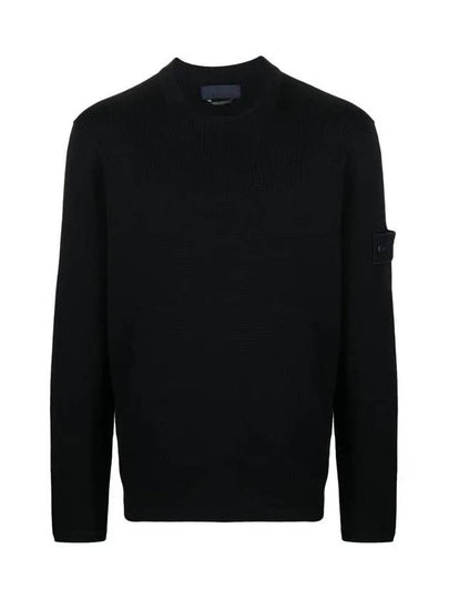 Shadow Project Wappen Patch Knit Top Navy - STONE ISLAND - BALAAN 2