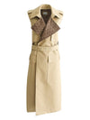 Sleeveless Trench Coat Beige - BURBERRY - BALAAN 3