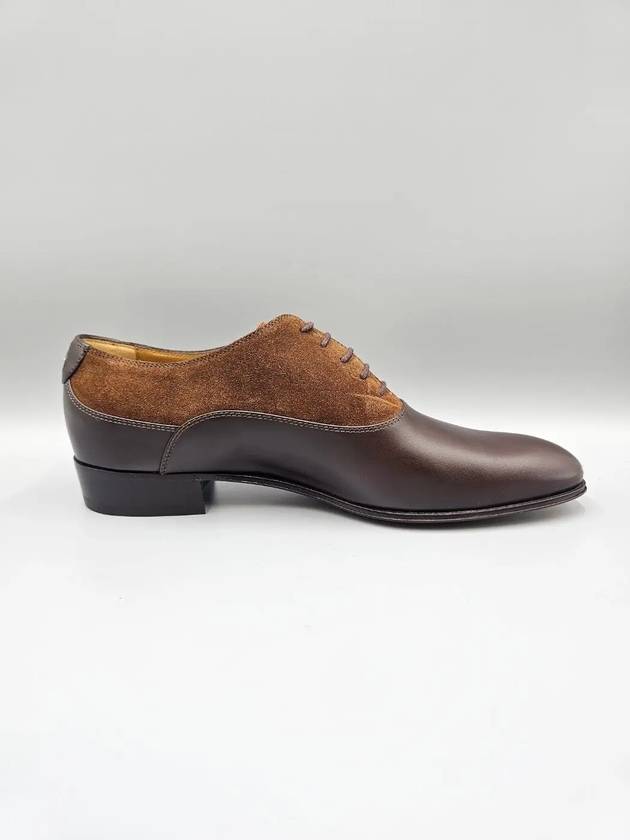 Men s Double G Lace Up Suede Leather Derby Cocoa Brown - GUCCI - BALAAN 6