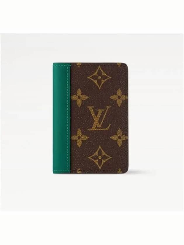 Pocket Organizer Card Wallet Brown Green - LOUIS VUITTON - BALAAN 2