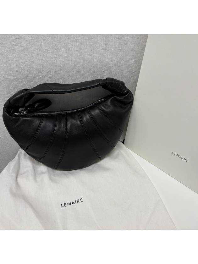 Mini Fortune Croissant Shoulder Bag Black - LEMAIRE - BALAAN 2