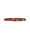 Woven Buckle Leather Belt MAUOA253C6719 - BRUNELLO CUCINELLI - BALAAN 2