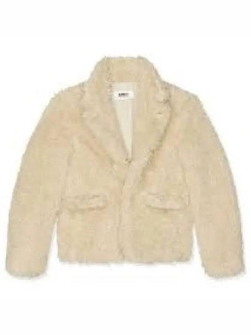 Faux Fur Jacket Beige - MAISON MARGIELA - BALAAN 1