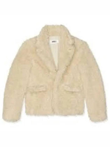 Faux Fur Jacket Beige - MAISON MARGIELA - BALAAN 1