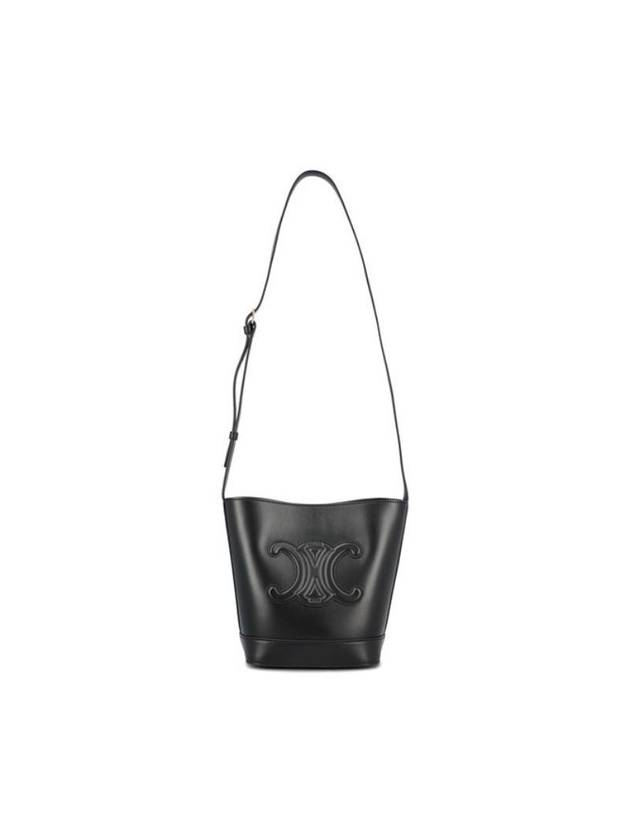 Coeur Triomphe Calfskin Small Bucket Bag Black - CELINE - BALAAN 2