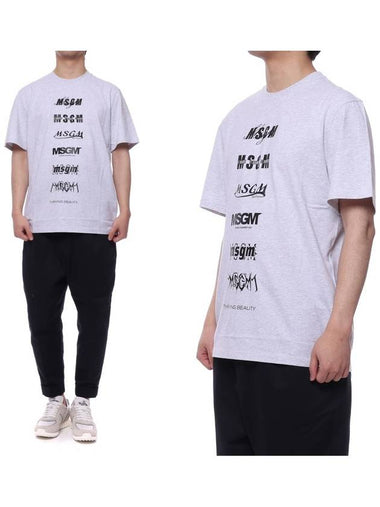 Men's Crew Neck Short Sleeve TShirt 3040MM103_217096_94_21S - MSGM - BALAAN 1