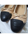 Ballerina Flats Beige Two tone Women s G02819 - CHANEL - BALAAN 3