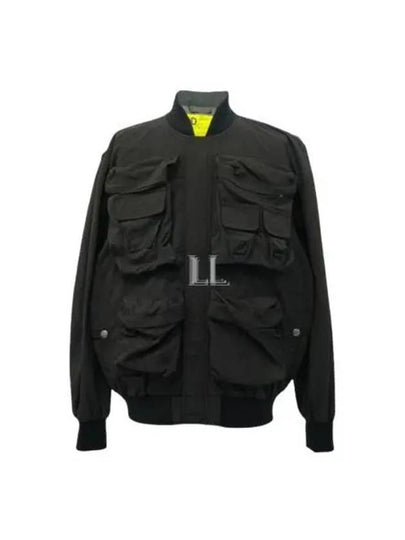 J-Stain Short Bomber Jacket Black - DIESEL - BALAAN 2