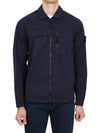 Supima Cotton Twill Stretch-TC Jacket Navy Blue - STONE ISLAND - BALAAN 3