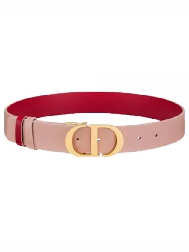 30 Montaigne 35mm Smooth Calfskin Reversible Belt Pink - DIOR - BALAAN 2