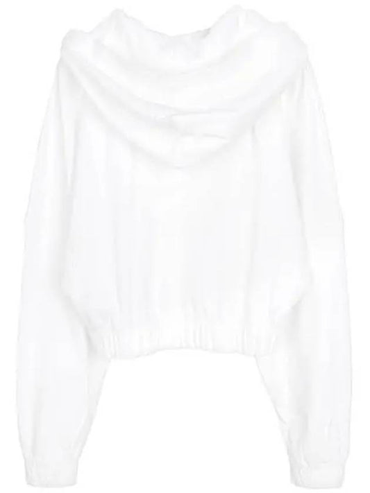 White monologo hooded sweatshirt J20J221441 YAF - CALVIN KLEIN - BALAAN 2