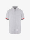 Men's Pincode Armband Short Sleeve Shirt Grey - THOM BROWNE - BALAAN 2